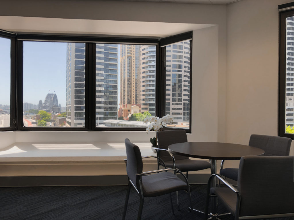 Finstro recent office fitout Sydney CBD - Completed by DY CONSTRUCTIONS AUSTRALIA