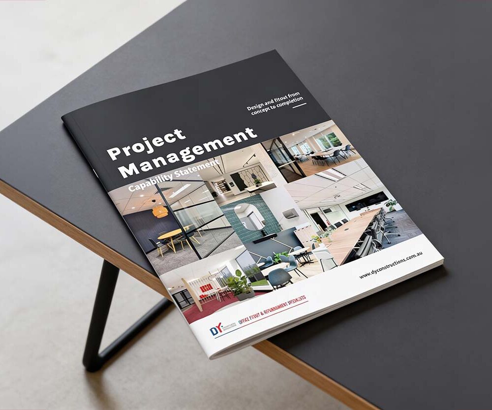 Mockup of DY Constructions Capability Statement